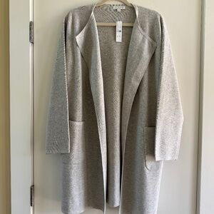 J Crew - Juliette Collarless Sweater Blazer - Grey - M